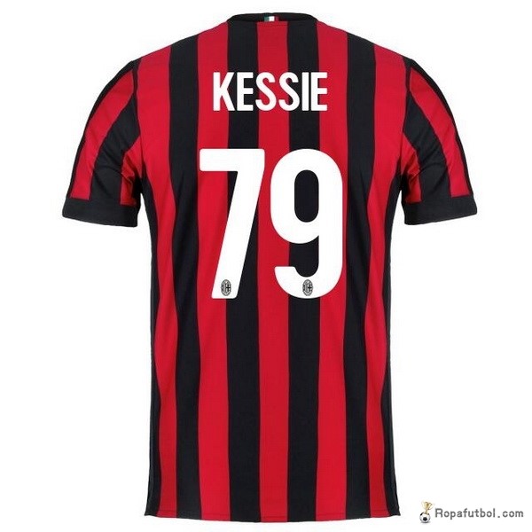 Camiseta AC Milan Replica Primera Ropa Kessie 2017/18